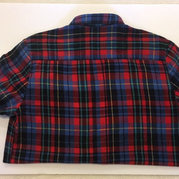 Cheap Monday Red Plaid Button Up Casual Shirt - Picture 7 of 8